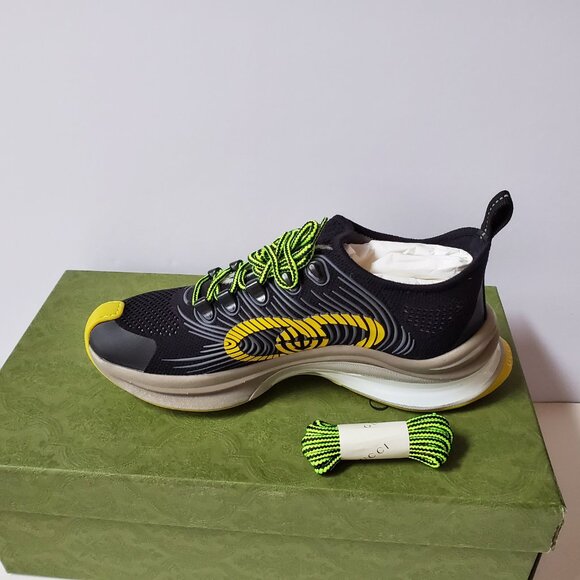 NIB Gucci Run technical knit fabric sneakers G 12.5 US 13 - Picture 6 of 11